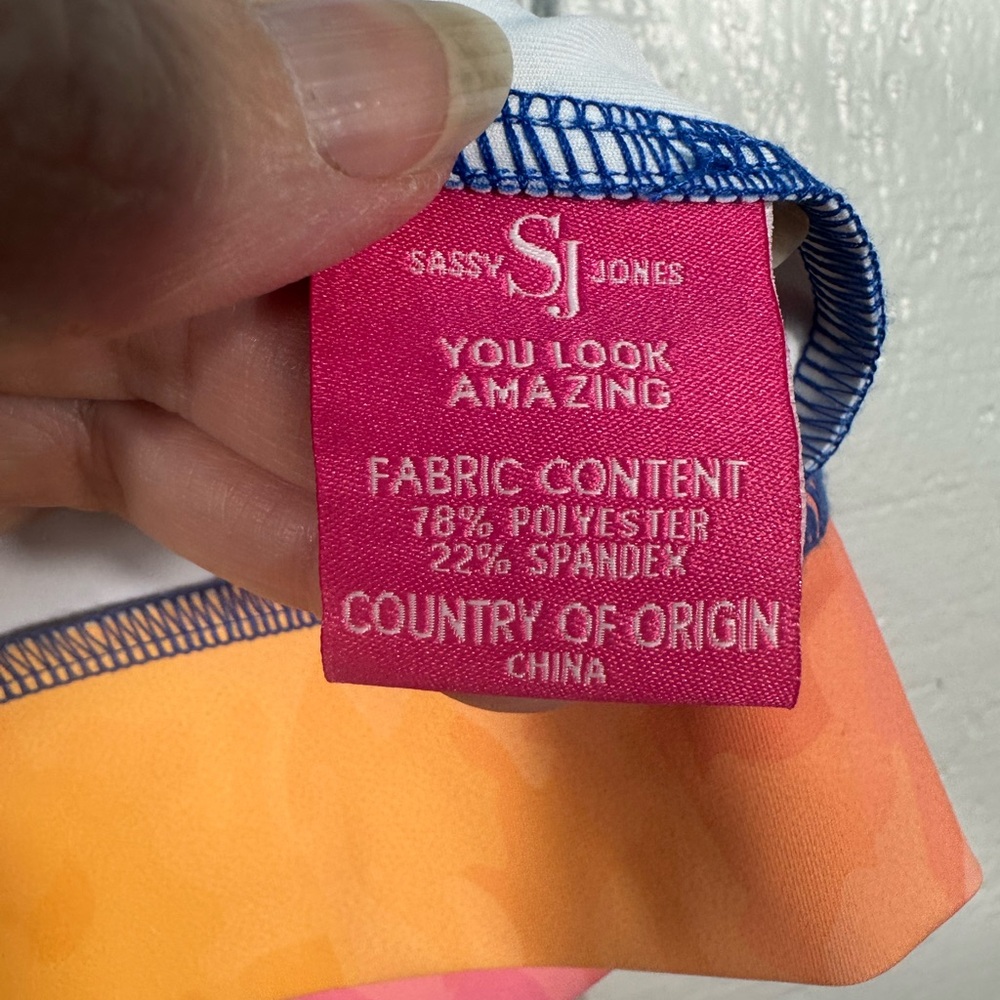 Sassy Jones Women’s Long Sleeve Full Zip Multicolor Jacket  Size Large EUC - Picture 6 of 7